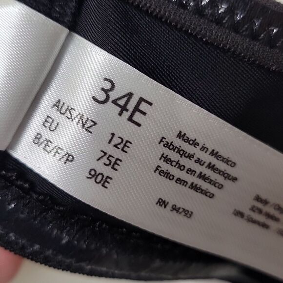 NEW 34DD CONVERTIBLE STRAPLESS 3 WAY BLACK FLEX UNDERWIRE DOMINIQUE BRA 3541 NWT - Picture 5 of 7